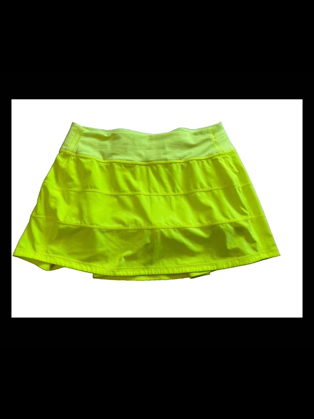 💛 Lululemon Pace Rival Mid-Rise Skirt – Neon Yellow